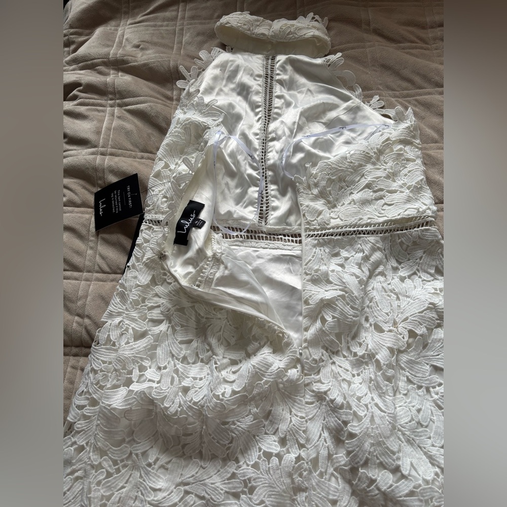 Lulus Divine Destiny White Lace Midi Dress - Picture 8 of 11